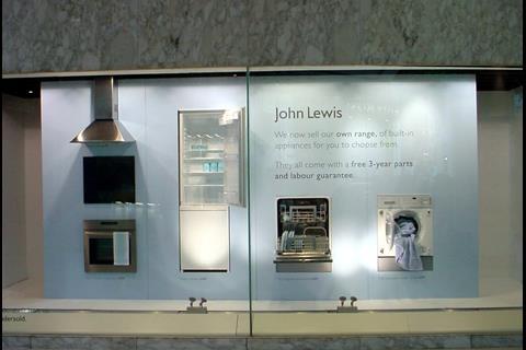John Lewis's previous style of visual merchandising